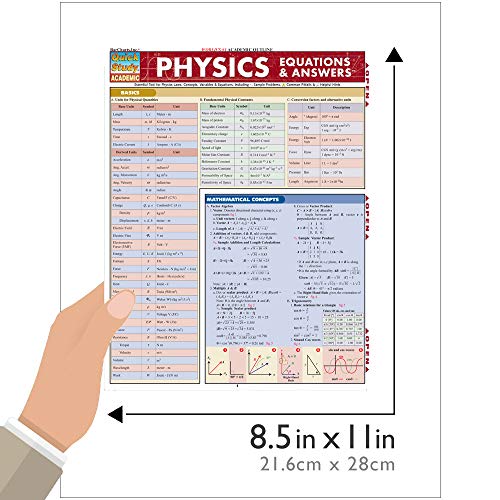Physics Equations & Answers (Quick Study Academic)