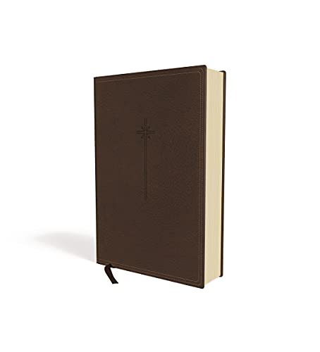 NIV, Journal the Word Bible, Leathersoft, Brown, Red Letter, Comfort Print: Reflect, Take Notes, or Create Art Next to Your Favorite Verses