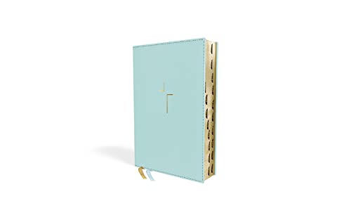 The Jesus Bible, NIV Edition, Leathersoft, Blue, Thumb Indexed, Comfort Print