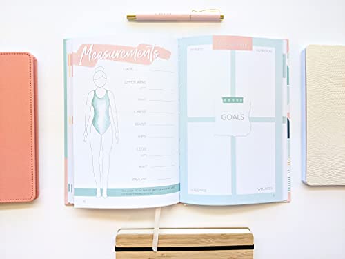 The Fitness Planner: A 12 Week Health and Fitness Journal to Track Meals, Workouts and Weight Loss for Women - Exercise and Food Journal