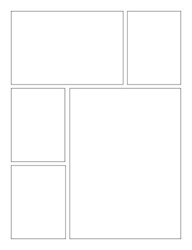 Blank Comic Book Notebook: Create Your Own Story, Comics & Graphic Novels