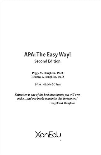 APA: The Easy Way!: Updated for the APA 6th Edition