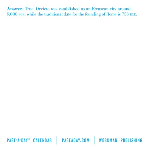 1,000 Places to See Before You Die Page-A-Day Calendar 2024: A Year of Travel