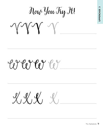 Lettering for Absolute Beginners Workbook: Complete Faux Calligraphy How-to Guide with Simple Projects (Fox Chapel Publishing) Learn How to Create Gorgeous Alphabets with Any Pen on Any Surface