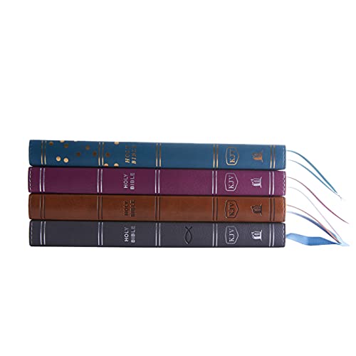 KJV, Thinline Bible Youth Edition, Leathersoft, Brown, Red Letter, Comfort Print: Holy Bible, King James Version