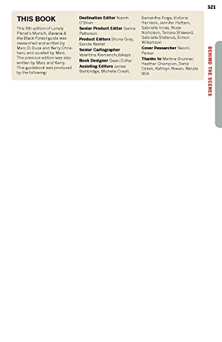 Lonely Planet Munich, Bavaria & the Black Forest 6 (Travel Guide)