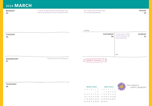 2024 Choose Happy Planner: 17-Month Weekly Happiness Organizer with Inspirational Stickers (Thru December 2024) (Inspire Instant Happiness Calendars & Gifts)