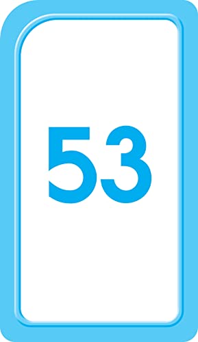 School Zone - Numbers 1-100 Flash Cards - Ages 4+, Preschool, Kindergarten, 1st Grade, Numerical Order, Addition & Subtraction, Odd/Even, Counting, Skip Counting, Grouping, and More