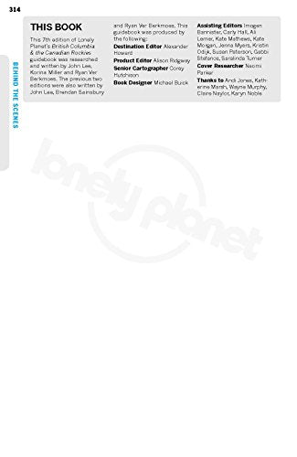 Lonely Planet British Columbia & the Canadian Rockies (Regional Guide)