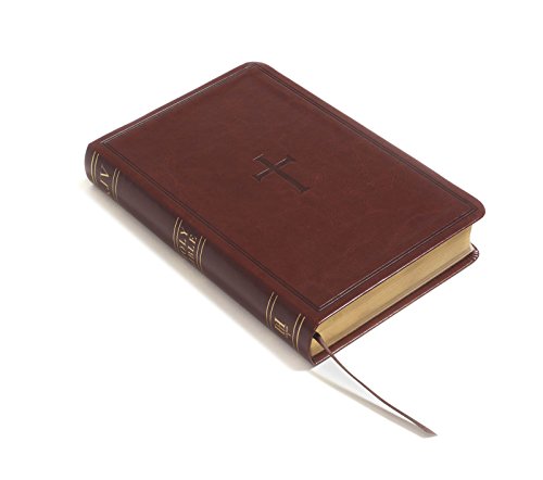 KJV Large Print Personal Size Reference Bible, Brown LeatherTouch