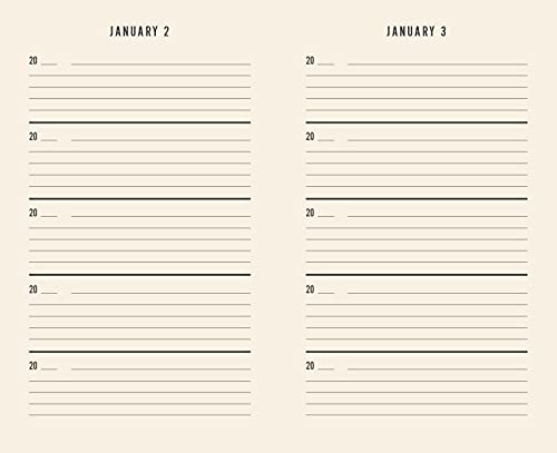 Canvas One Line a Day: A Five-Year Memory Book (Yearly Memory Journal and Diary, Natural Canvas Cover)