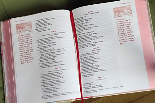 NIV, Journal the Word Bible for Teen Girls, Leathersoft over Board, Gold/Floral, Red Letter: Includes Over 450 Journaling Prompts!