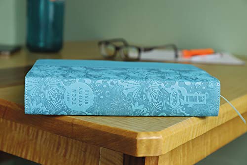 NKJV, Teen Study Bible, Leathersoft, Blue