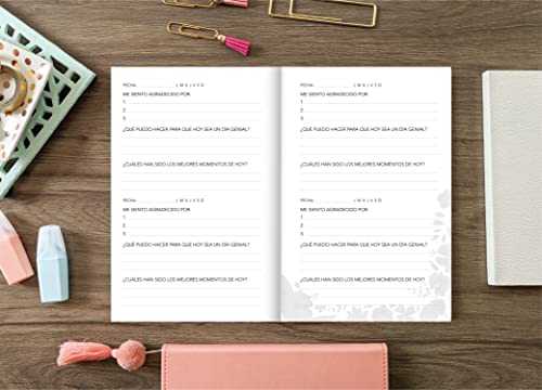 Arranca el día con gratitud: un diario de 5 minutos para que adoptes una actitud más feliz, saludable y agradecida (Spanish Edition)