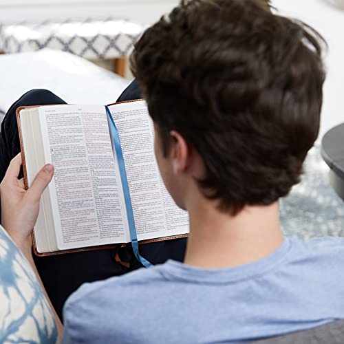 KJV, Thinline Bible Youth Edition, Leathersoft, Brown, Red Letter, Comfort Print: Holy Bible, King James Version