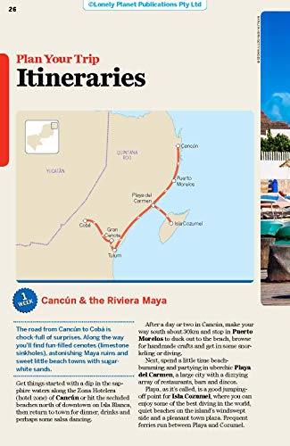 Lonely Planet Cancun, Cozumel & the Yucatan 8 (Travel Guide)
