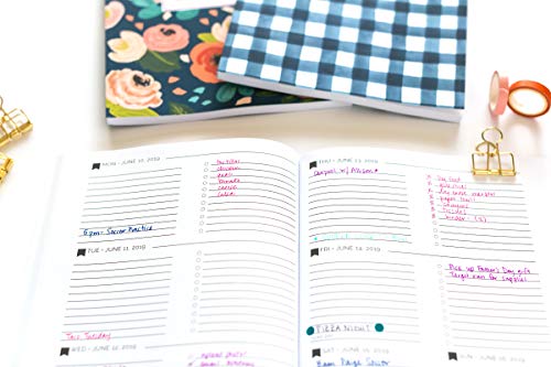 2019 Planner Weekly And Monthly: Calendar + Organizer | Inspirational Quotes And Navy Floral Cover | January 2019 through December 2019