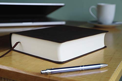 NIV, Journal the Word Bible, Leathersoft, Brown, Red Letter, Comfort Print: Reflect, Take Notes, or Create Art Next to Your Favorite Verses