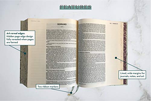 NIV, Artisan Collection Bible, Cloth over Board, Teal Floral, Designed Edges under Gilding, Red Letter, Comfort Print