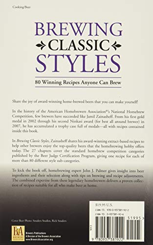 Brewing Classic Styles: 80 Winning Recipes Anyone Can Brew