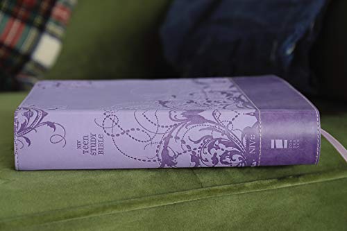 NIV, Teen Study Bible, Leathersoft, Purple