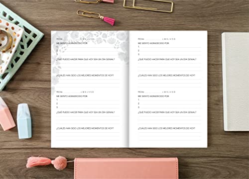 Arranca el día con gratitud: un diario de 5 minutos para que adoptes una actitud más feliz, saludable y agradecida (Spanish Edition)