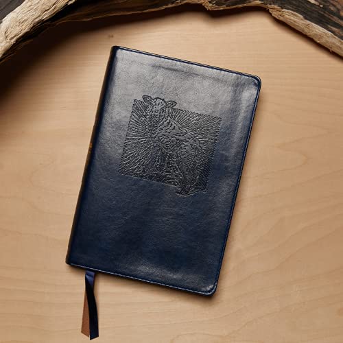 NET Bible, Thinline Art Edition, Large Print, Leathersoft, Blue, Comfort Print: Holy Bible