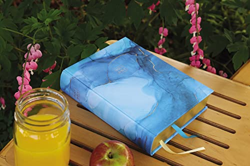 NIV, Artisan Collection Bible, Cloth over Board, Blue, Art Gilded Edges, Red Letter, Comfort Print