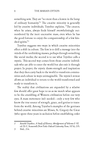 The Marian Option: God's Solution to a Civilization in Crisis
