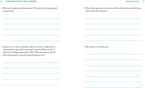 Downsizing the Family Home: A Workbook: What to Save, What to Let Go (Volume 2) (Downsizing the Home)