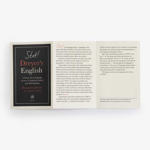 STET! Dreyer's English: A Game for Language Lovers, Grammar Geeks, and Bibliophiles