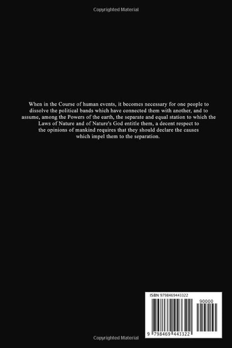 The Constitution of the United States of America: The Declaration of Independence, The Bill of Rights