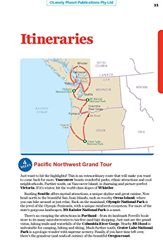 Lonely Planet Washington, Oregon & the Pacific Northwest 8 (Travel Guide)