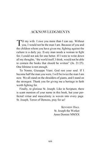 Terror of Demons: Reclaiming Traditional Catholic Masculinity