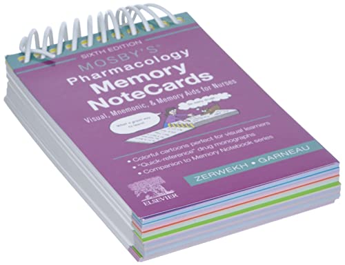 Mosby's Pharmacology Memory NoteCards: Visual, Mnemonic, and Memory Aids for Nurses