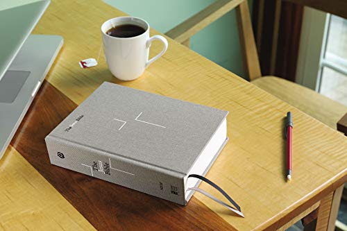 The Jesus Bible, NIV Edition, Cloth over Board, Gray Linen, Comfort Print