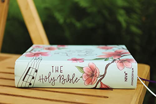 NIV, Artisan Collection Bible, Cloth over Board, Teal Floral, Designed Edges under Gilding, Red Letter, Comfort Print