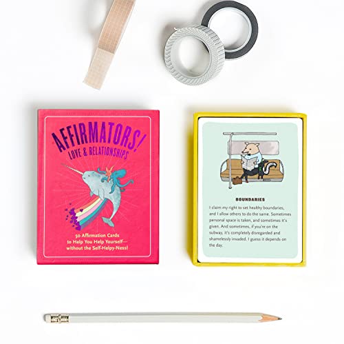 Affirmators! Love & Relationships Deck: 50 Affirmation Cards to Help You Help Yourself - Without the Self-helpy-ness!