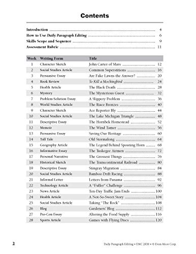Evan-Moor Daily Paragraph Editing, Grade 8