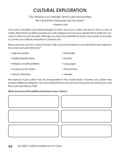 The Self-Love Workbook for Teens: A Transformative Guide to Boost Self-Esteem, Build a Healthy Mindset, and Embrace Your True Self (Self-Love Books)