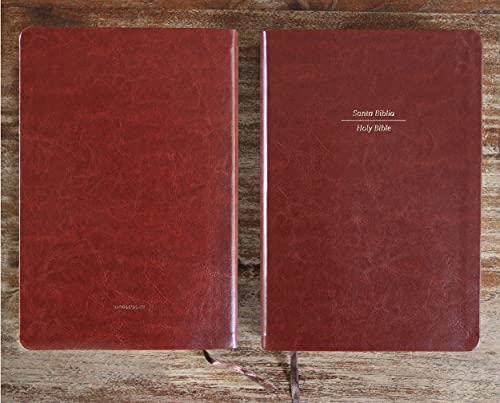 Biblia Bilingüe Reina Valera 1960/ESV Tamaño grande piel marrón / Bilingual Bibl e RVR 1960/English Standard Large Size Large Print Leather