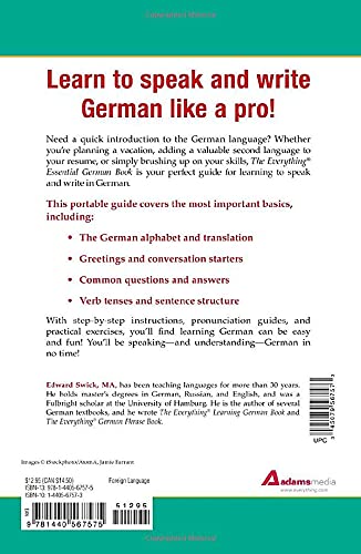 The Everything Essential German Book: All You Need to Learn German in No Time!