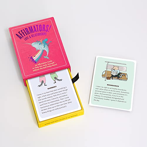 Affirmators! Love & Relationships Deck: 50 Affirmation Cards to Help You Help Yourself - Without the Self-helpy-ness!