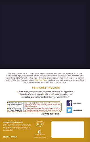 KJV, Pew Bible, Hardcover, Blue, Red Letter, Comfort Print: Holy Bible, King James Version