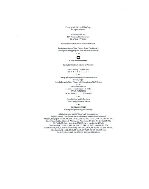 How I Play Golf by Woods, Tiger (2001) Hardcover