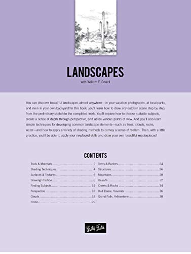 Drawing: Landscapes with William F. Powell: Learn to draw outdoor scenes step by step (How to Draw & Paint)