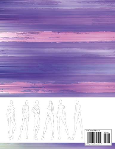 Fashion Sketchbook Figure Template: 430 Large Female Figure Template for Easily Sketching Your Fashion Design Styles and Building Your Portfolio (Fashion Sketchbook with Female Figure Template)