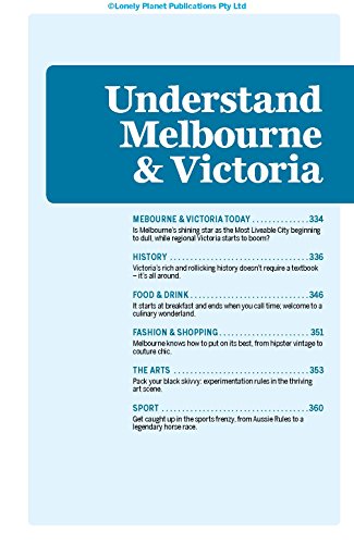 Lonely Planet Melbourne & Victoria 10 (Travel Guide)