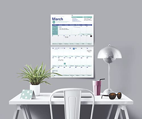 2024 Amy Knapp's Big Grid Family Organizer Wall Calendar: 17-Month Giant Fridge Calendar for Mom with 175+ Stickers (Hanging Family Plan Calendar, ... 2024) (Amy Knapp's Plan Your Life Calendars)
