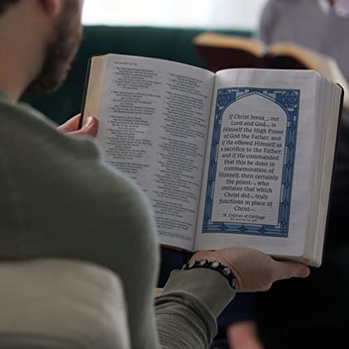 NRSVCE, Great Quotes Catholic Bible, Leathersoft, Black, Comfort Print: Holy Bible